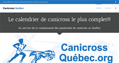Desktop Screenshot of canicrossquebec.org