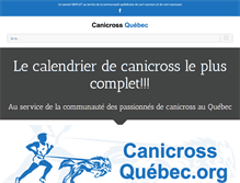 Tablet Screenshot of canicrossquebec.org